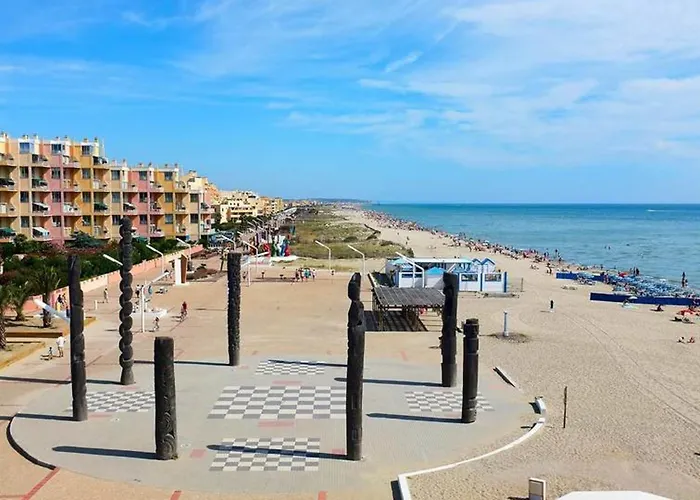 Au Barcares Avec Piscine, Parking Prive Et Acces Direct - Fr-1-529-142 Апартаменты